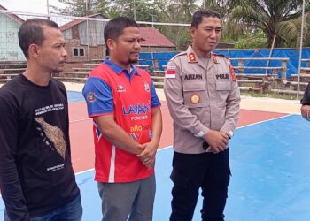Turnamen Voli Ball Kapolres Lhokseumawe Cup II Siap Digelar, Kapolres Turun Langsung Cek Kesiapan