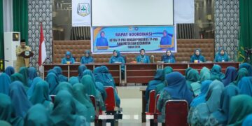 Melalui Rakor dan Halal Bihalal, Ketua TP PKK Aceh Tenggara Tekankan Sinergi dan Kinerja