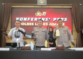 Polres Lhokseumawe Ungkap Kasus Senpi Ilegal, Dua Tersangka Diamankan, Satu DPO Diburu
