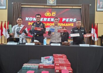 Polres Lhokseumawe Bongkar Peredaran Rokok Ilegal Tanpa Cukai dan Peringatan Kesehatan