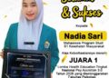 Nadia Sari Mahasiswa STIKes PNAD Harumkan Aceh, Raih Juara 1 Edukasi Kesehatan Nasional