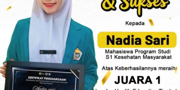Nadia Sari Mahasiswa STIKes PNAD Harumkan Aceh, Raih Juara 1 Edukasi Kesehatan Nasional