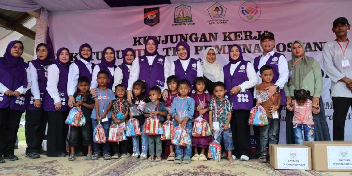 Bupati Aceh Utara Sambut Ketua Umum Tim Pembina Posyandu Pusat dalam Gala Dinner Hari Jadi Posyandu Nasional 2026