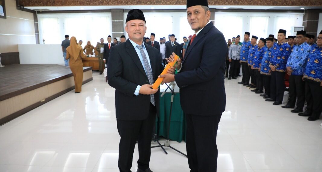 Lantik Sekda Baru, Bupati Aceh Utara Titipkan Sejumlah Proyek Strategis Daera