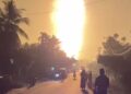 Ngeri! Sumur Bor di Aceh Utara Semburkan Lumpur-Api setinggi 100 Meter, 80 Jiwa Pengungsi