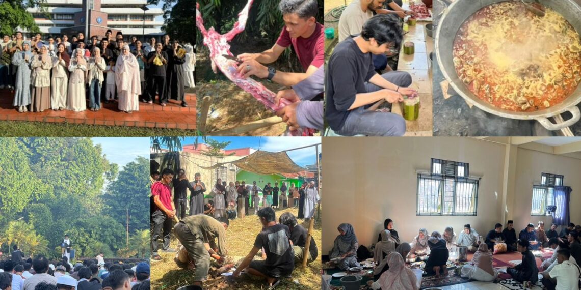 Lebaran Tanpa Pulang, IKAMAPA Bogor Obati Rindu dengan Qurban dan Kuah Beulangong
