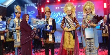 Saidul Qausar dan Mud Maina Dinobatkan sebagai Agam Inong Aceh Utara 2026