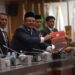 Gubernur Aceh Hadiri Paripurna DPRA Penyampaian Rekomendasi LKPJ 2025