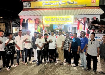 Kapolres Lhokseumawe Tinjau Pos Siskamling Pusong Lama, Dorong Peran Aktif Warga Jaga Kamtibmas