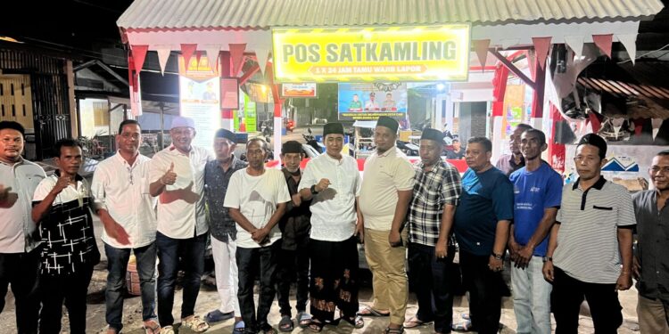 Kapolres Lhokseumawe Tinjau Pos Siskamling Pusong Lama, Dorong Peran Aktif Warga Jaga Kamtibmas