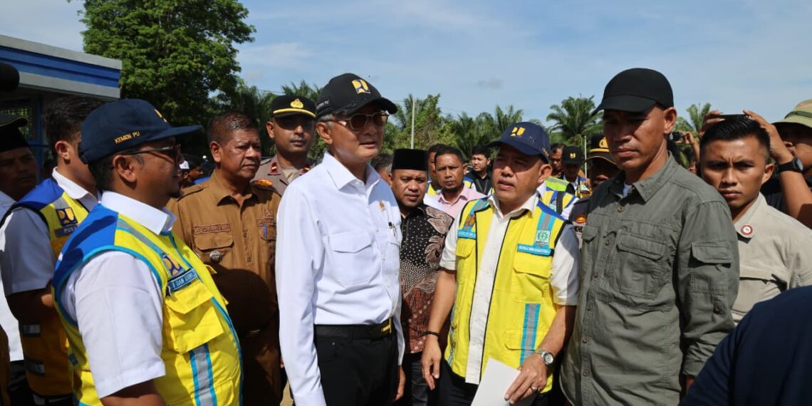 Percepat Pembangunan Bendungan Krueng Pase, Wabup Tarmizi Terima Kunjungan Menteri PU 