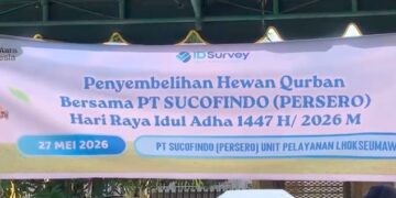 Rayakan Idul Adha 1447 H, PT Sucofindo Unit Pelayanan Lhokseumawe Gelar Penyembelihan Hewan Qurban