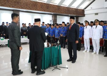 Ayah Wa Bupati Aceh Utara Lantik Dayan Albar Jadi Sekda dan 143 Pejabat Eselon III dan IV di Lingkungan Pemerintah Aceh Utara