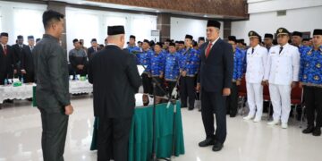 Ayah Wa Bupati Aceh Utara Lantik Dayan Albar Jadi Sekda dan 143 Pejabat Eselon III dan IV di Lingkungan Pemerintah Aceh Utara