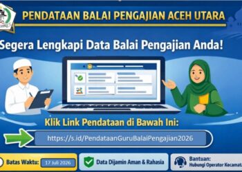 Guru Dayah di Aceh Utara Diminta Segera Verifikasi Data: Batas Akhir Input Insentif Hingga Senin