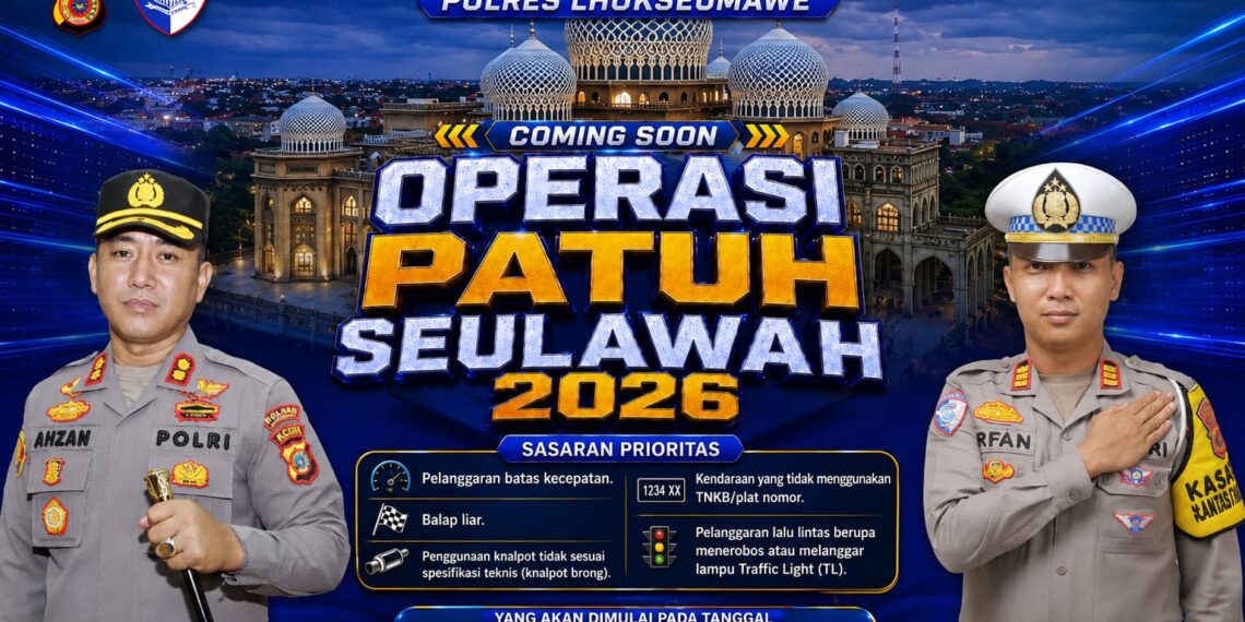 Operasi Patuh Seulawah 2026 Segera Digelar, Satlantas Polres Lhokseumawe Fokus Tindak Lima Pelanggaran Prioritas