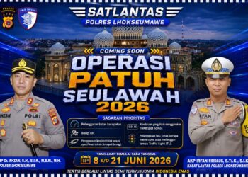Operasi Patuh Seulawah 2026 Segera Digelar, Satlantas Polres Lhokseumawe Fokus Tindak Lima Pelanggaran Prioritas