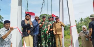 Sinergi Pemkab Aceh Utara dan TNI, Jembatan Perintis Syamtalira Aron Resmi Dioperasikan