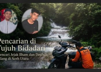 Tim SAR Cari Dua Remaja Hilang di Air Terjun Tujuh Bidadari