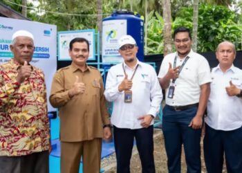 Tekan Gap Air Bersih di Aceh Besar, PT Sucofindo Resmikan Sumur Bor di Gampong Lambleut