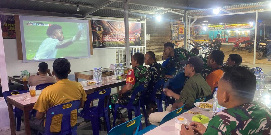 Jajaran Kodam IM Gelar Nobar Piala Dunia 2026, Pererat Kebersamaan Prajurit dan Masyarakat