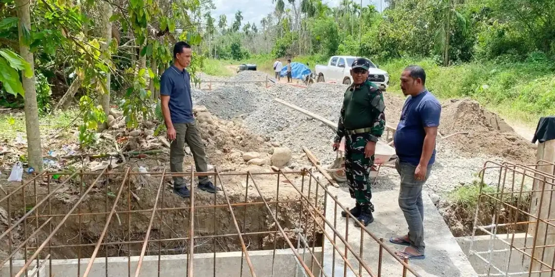 Gercep! Dandim Aceh Utara Tinjau Langsung Proyek 10 Jembatan Pascabencana