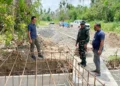 Gercep! Dandim Aceh Utara Tinjau Langsung Proyek 10 Jembatan Pascabencana