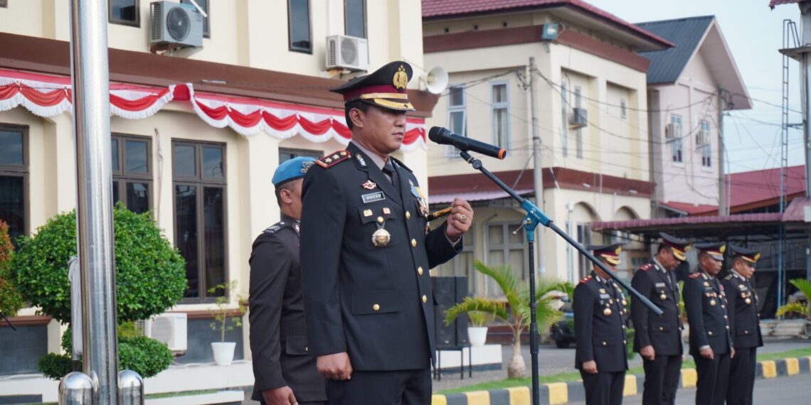 Kapolres Lhokseumawe Pimpin Upacara Hari Bhayangkara ke-80, Tegaskan Komitmen Polri untuk Masyarakat