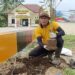 Wujudkan Lingkungan Asri, Polsek Samudera Tanam Pohon di Area Mapolsek