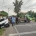 Mobil Terperosok ke Parit di Mon Geudong, Polisi Sigap Atur Arus Lalu Lintas