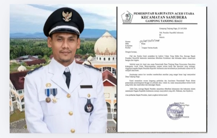 Apresiasi Mendalam Geuchik Tanjong Hagu untuk Presiden atas Terealisasinya Sumur Bor