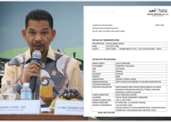Duka di Malaysia, Senator Azhari Cage Pulangkan Jenazah Ibu dan Dua Yatim Piatu ke Bireuen
