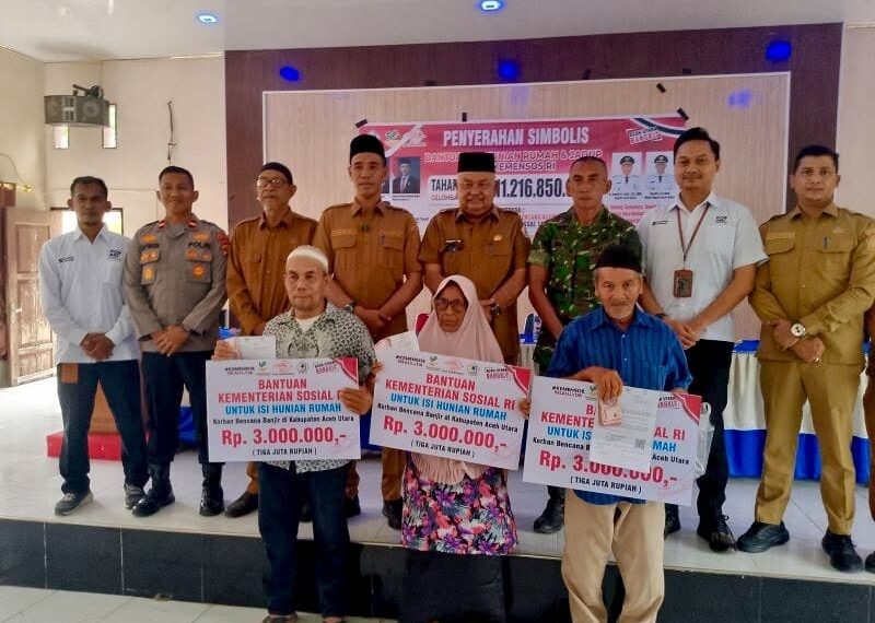 Pemkab Aceh Utara Salurkan Bantuan Pasca-Bencana Tahap III Rp11,2 Miliar
