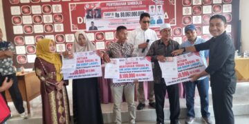 Ibu PKK Aceh Utara Serahkan Jadup Rp80 Miliar Secara Simbolis di Dewantara