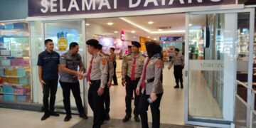 Sat Pamobvit Polres Lhokseumawe Amankan Pusat Perbelanjaan, Antisipasi Gangguan Kamtibmas Jelang HUT RI ke-81