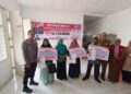 Peduli Korban Banjir, Kapolsek dan Camat Samudera Kawal Penyaluran Bantuan
