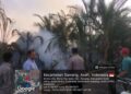 Cegah Meluas, Personel Polres Lhokseumawe Datangi Dua Lokasi Kebakaran Lahan