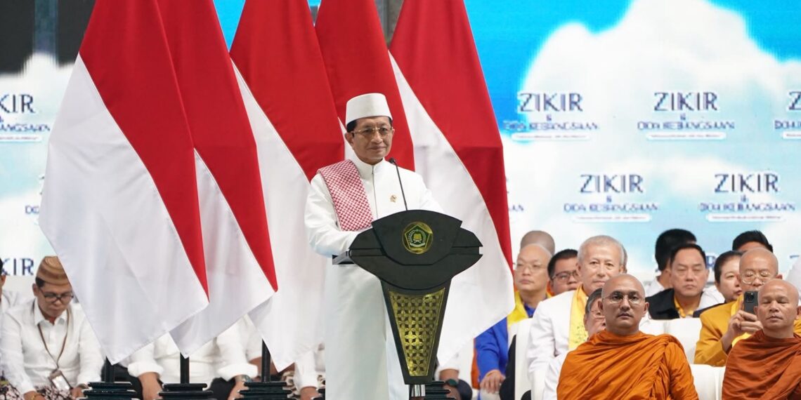 Menag Nasaruddin Umar di Zikir dan Doa Kebangsaan: Kerukunan Adalah Modal Utama Pembangunan