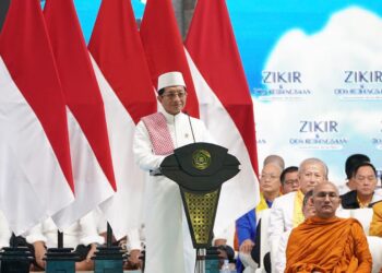 Menag Nasaruddin Umar di Zikir dan Doa Kebangsaan: Kerukunan Adalah Modal Utama Pembangunan
