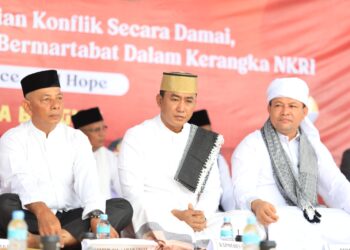 Kapolres Lhokseumawe Hadiri Zikir Akbar dan Doa Bersama Peringatan 21 Tahun Perdamaian Aceh