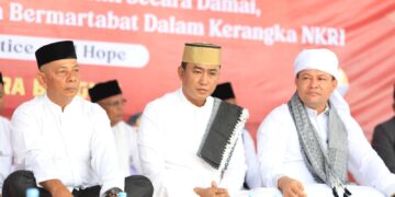 Kapolres Lhokseumawe Hadiri Zikir Akbar dan Doa Bersama Peringatan 21 Tahun Perdamaian Aceh
