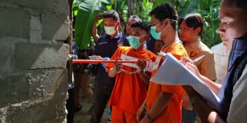 Polres Lhokseumawe Gelar Rekonstruksi Kasus Pembunuhan Nek Aminah, 25 Adegan Diperagakan