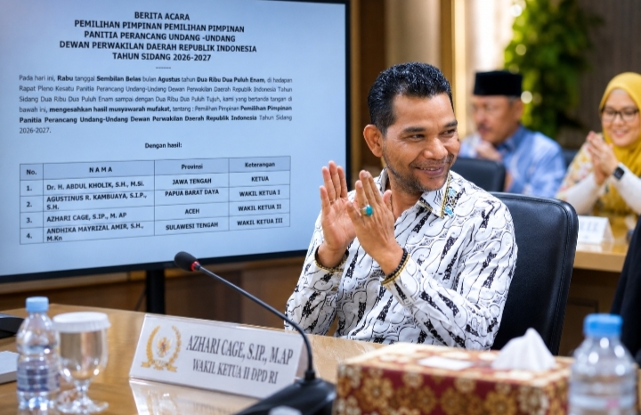Bawa Aspirasi Aceh, Senator Azhari Cage Dipercaya Jadi Wakil Ketua PPUU DPD RI 2026-2027