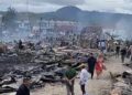 Kebakaran Hebat Landa Pasar Jagong Jeget, 96 Kios dan Ruko Ludes Terbakar