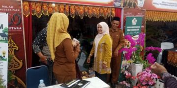 Santri Tampil Aktif di Milad Samudera Pasai, Ibu Bupati Sampaikan Apresiasi