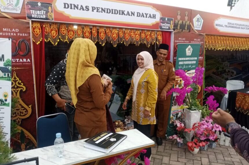 Santri Tampil Aktif di Milad Samudera Pasai, Ibu Bupati Sampaikan Apresiasi