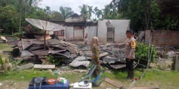 Dua Rumah Warga di Geureudong Pase Terbakar, Kerugian Ditaksir Rp300 Juta