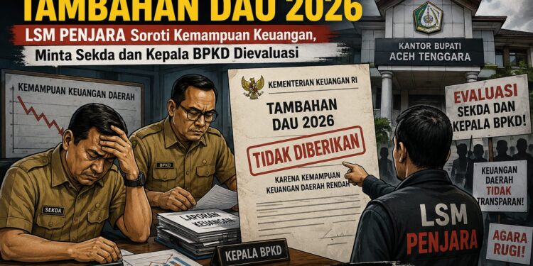 DAU Tambahan 2026 Tak Masuk, LSM PENJARA: Siapa yang Harus Bertanggung Jawab? Sekda dan Kepala BPKD Diminta Dievaluasi