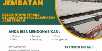 Open Donasi Bangun Jembatan Bintang Pepara Penghubung Aceh Tengah-Bener Meriah