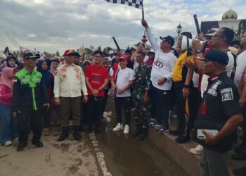 Ribuan Warga Tumpah Ruah Ikuti Jalan Santai Milad Samudera Pasai, Ayah Wa Serukan Jaga Syariat dan Sejarah